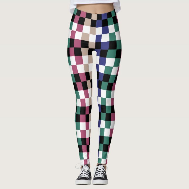 Leggings mit buntem Geflecht (Framsida)