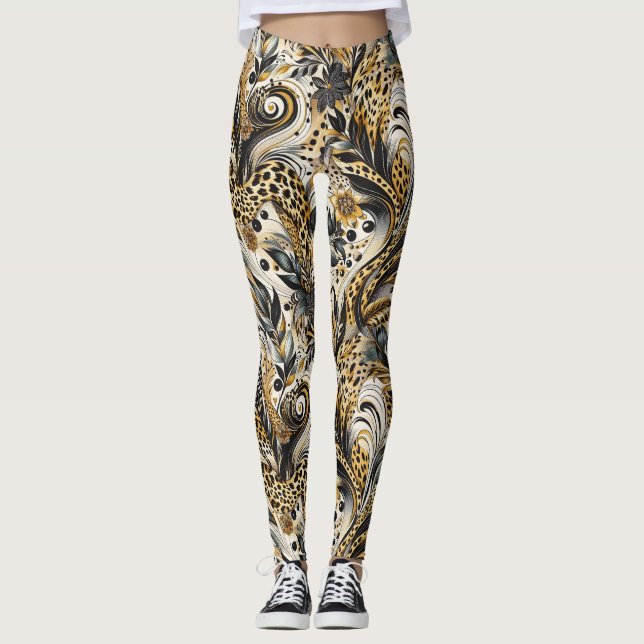 Leggings mit Leopardenmuster (Framsida)