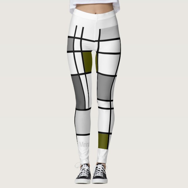 Leggings Mondrian Inspired 3 (Framsida)