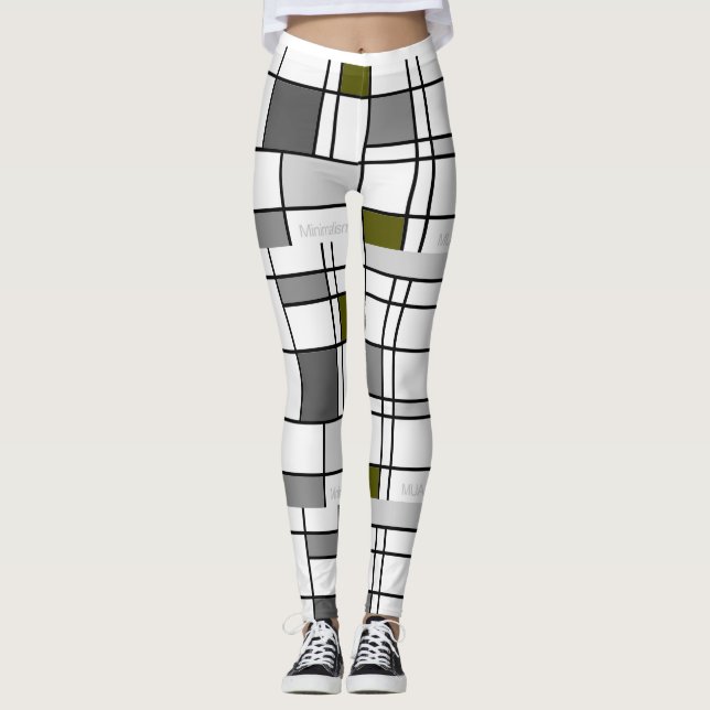 Leggings Mondrian Inspired 4 (Framsida)