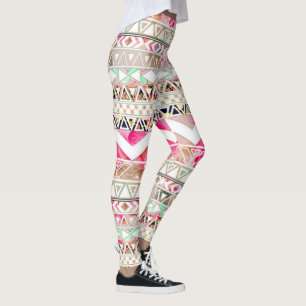 Leggings/Native American Aztec Mönster Leggings