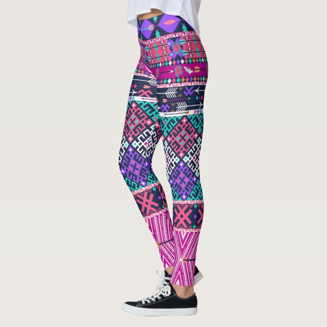 Leggings/Native American Mönster Leggings (Vänster)