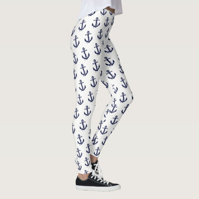 Leggings-Nautical Anchor för kvinnor Leggings (Höger)