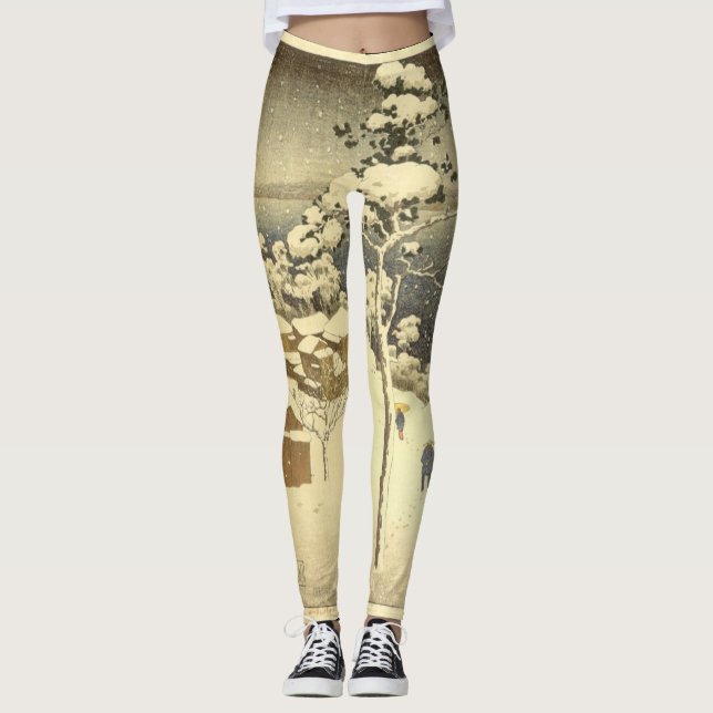 Leggings NEGISHI JAPAN WOODBLOCK (Framsida)