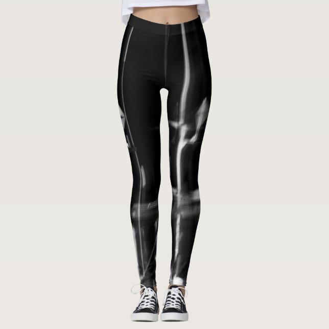 leggings noir et blanc photo abstraite (Framsida)