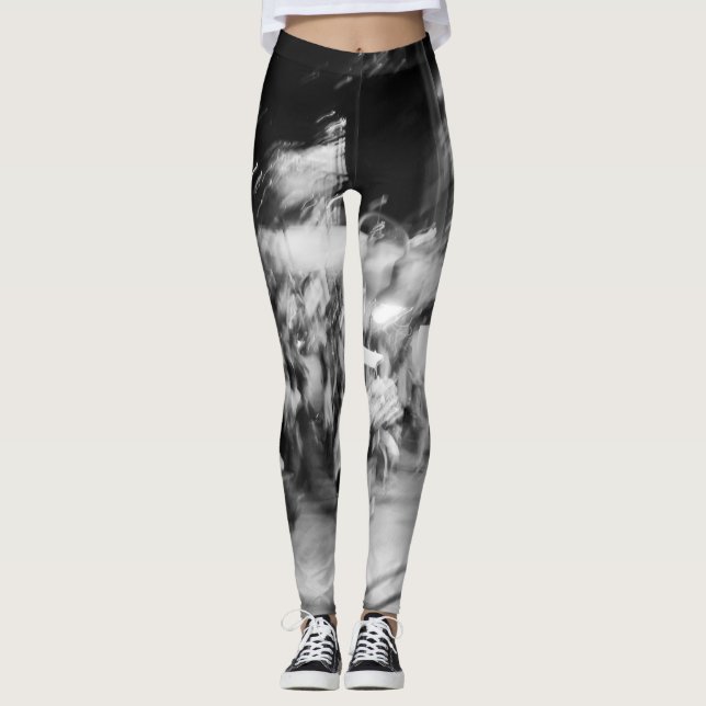 leggings noir et blanc photo abstraite (Framsida)
