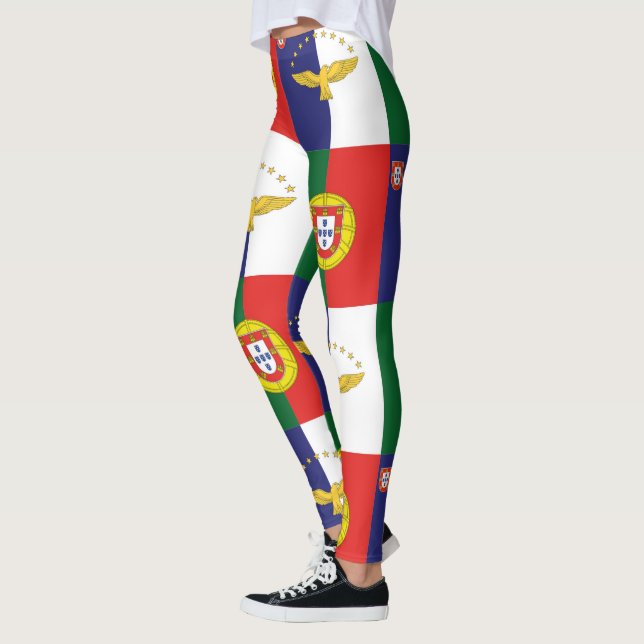 Leggings of Portugal flagga and Azorerna Flagga (Vänster)
