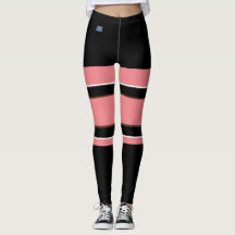 Leggings (Peach Black) RFPMDesigns ©️ 2024