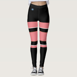 Leggings (Peach Black) RFPMDesigns ©️ 2024