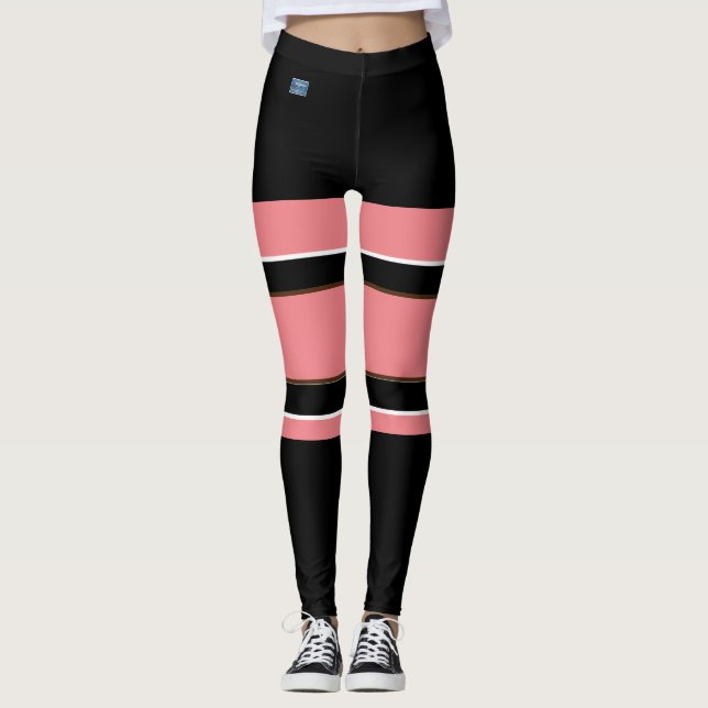 Leggings (Peach Black) RFPMDesigns ©️ 2024 (Framsida)