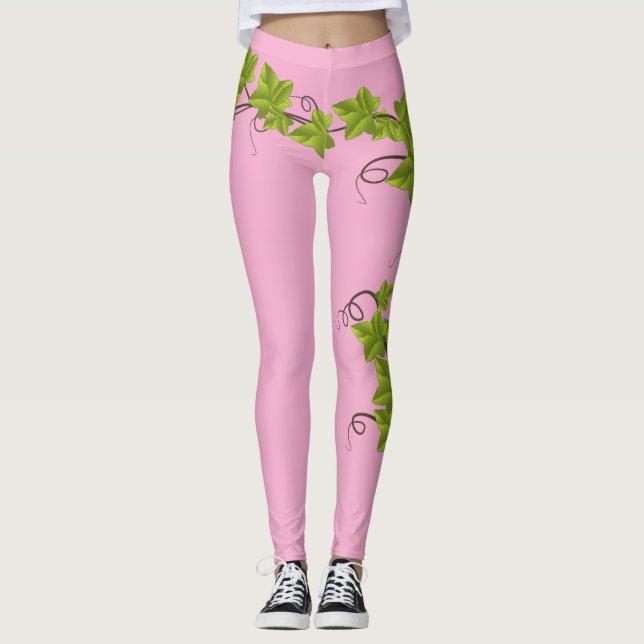 Leggings Planta de uvas racimo de hojas verdes   (Framsida)