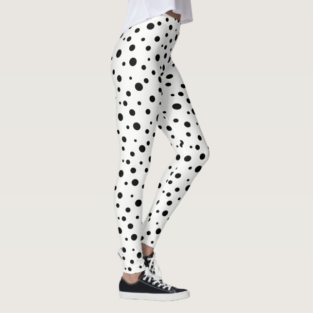 Leggings-Polka dots för kvinnor Leggings (Höger)