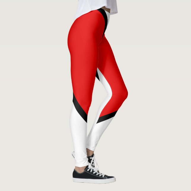 Leggings/Red, Black and White Leggings (Höger)