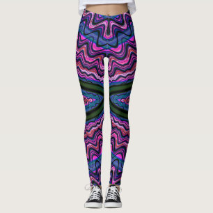 Leggings ~ rosa grönt blue ~ Original