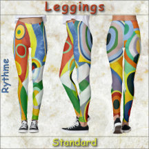 LEGGINGS - "Rythme" - Abstrakt Art Image