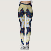 Leggings - Stjärnblomma Quilt Mönster