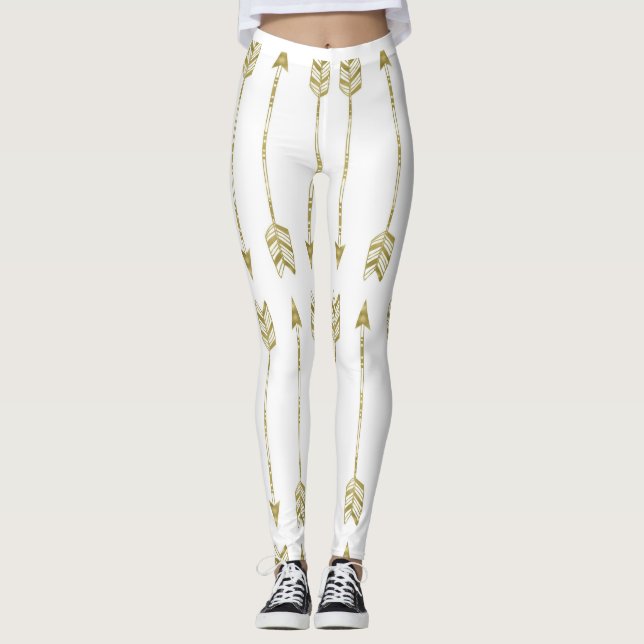 Leggings - Tribal Guld Arrows (Framsida)
