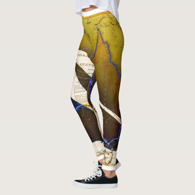 Leggings Unique Art of the Australian Coastline (Vänster)