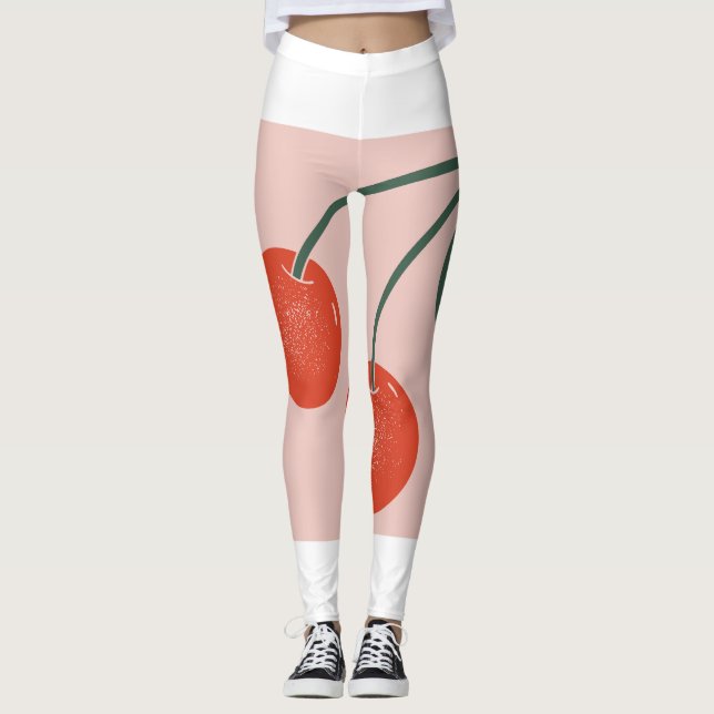 Leggings uttrycker körsbärens klara färger (Framsida)