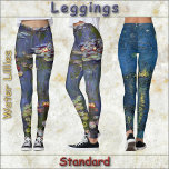 LEGGINGS - "Vatten Lillies" - Claude Monet<br><div class="desc">En bild med titeln "Vatten Lillies" från Claude Monet finns på dessa färgstarka skinn. Finns i fem kvinnostorlekar (XS, S, M, L, XL). Se beskrivningen "Om den här produkten" nedan för allmän storleksändring och produktinformation. Bilden täcker som standard hela det aktuella lagret. ► Det kan justeras storlekt men kan inte...</div>