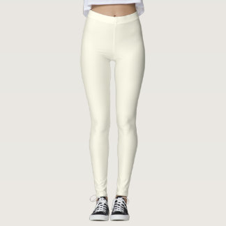 Leggings White Cream Färg Women