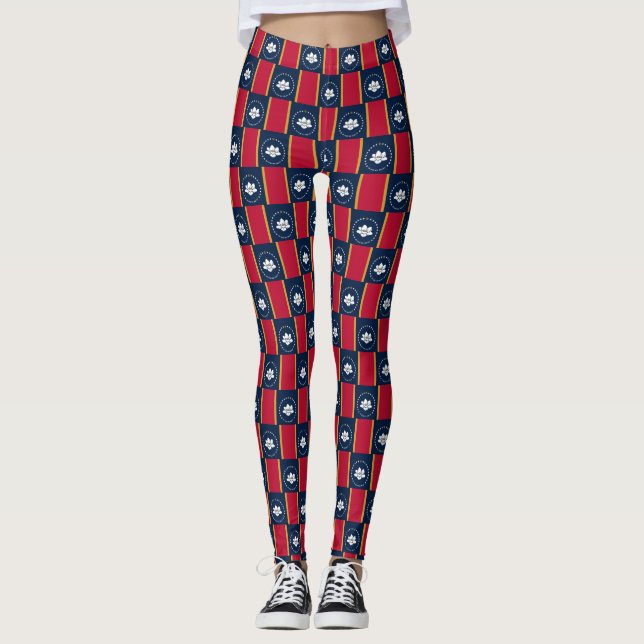 Leggings with flag of Mississippi State, USA (Framsida)