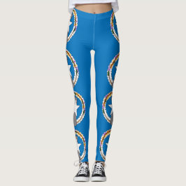 Leggings with flagga Northern Mariana, USA