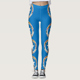 Leggings with flagga Northern Mariana, USA