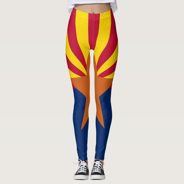 Leggings with flagga of Arizona State, USA (Framsida)