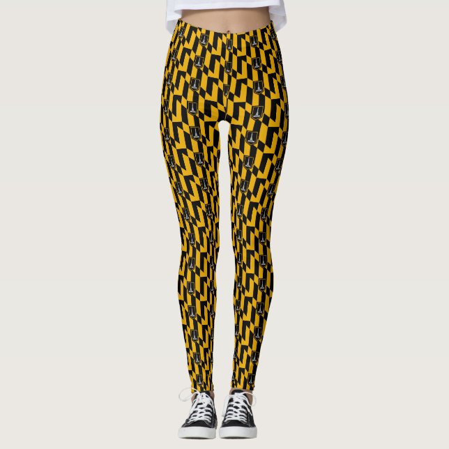 Leggings with flagga of Baltimore City, USA (Framsida)