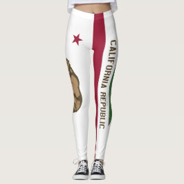 Leggings with flagga of California State, USA
