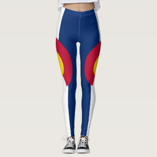 Leggings with flagga of Colorado State, USA