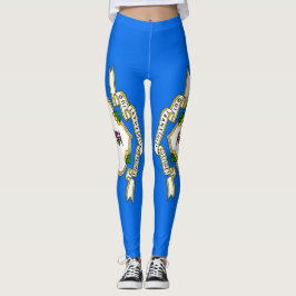 Leggings with flagga of Connecticut State, USA