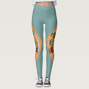 Leggings with flagga of Delaware State, USA