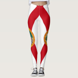 Leggings with flagga of Florida State, USA