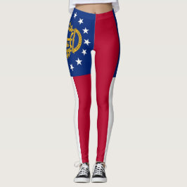Leggings with flagga of Georgia State, USA