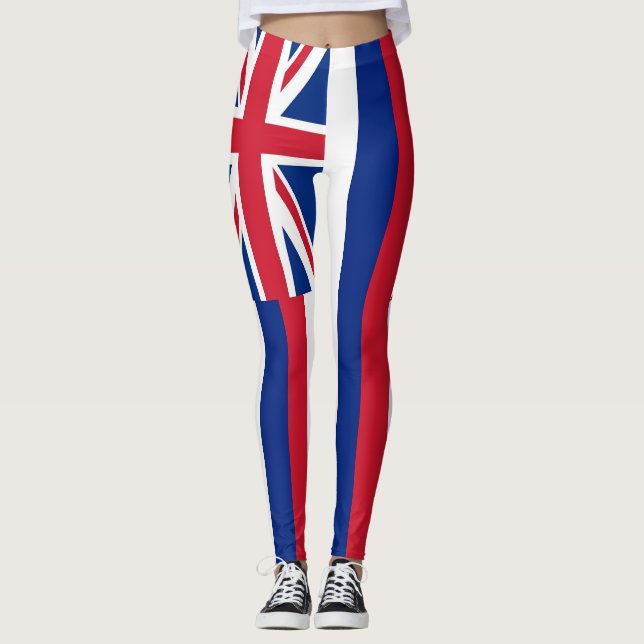 Leggings with flagga of Hawaii State, USA (Framsida)