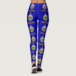 Leggings with flagga of Kansas State, USA