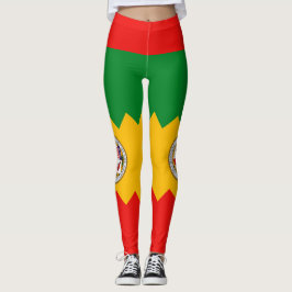 Leggings with flagga of Los Angeles City, USA