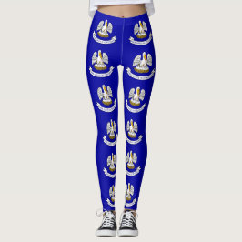 Leggings with flagga of Louisiana State, USA