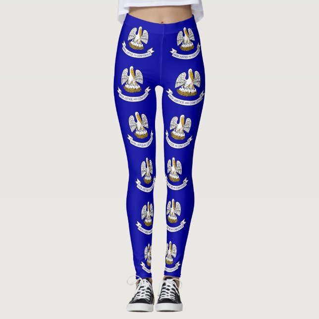 Leggings with flagga of Louisiana State, USA (Framsida)