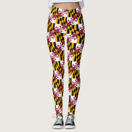 Leggings with flagga of Maryland State, USA