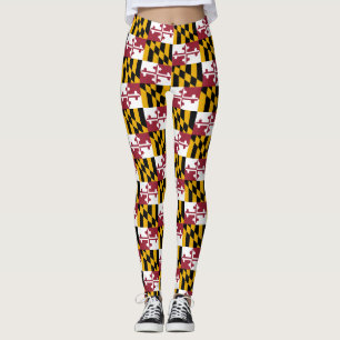 Leggings with flagga of Maryland State, USA