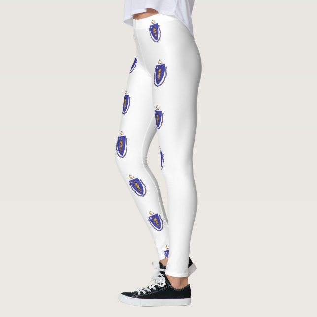 Leggings with flagga of Massachusetts State, USA (Vänster)