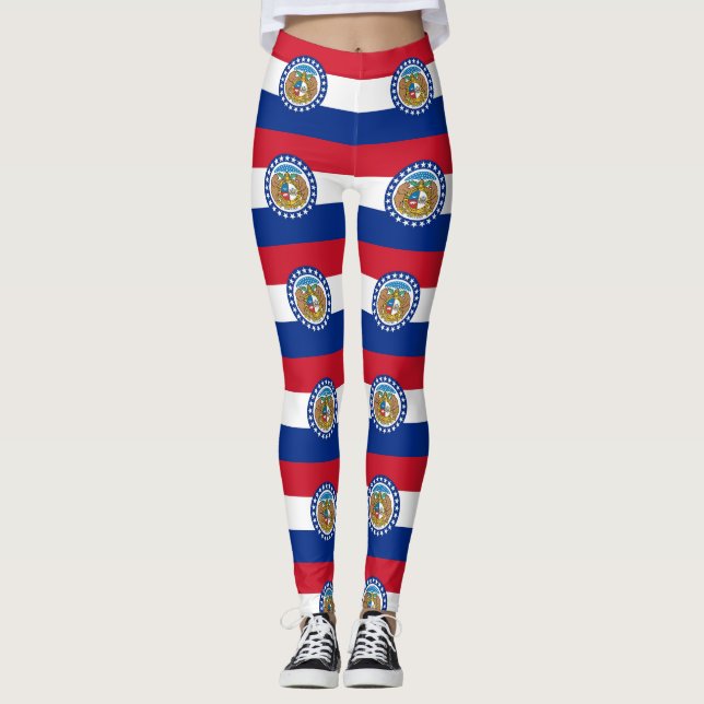 Leggings with flagga of Missouri State, USA (Framsida)