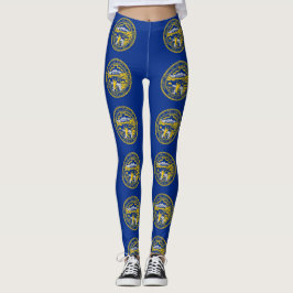 Leggings with flagga of Nebraska State, USA
