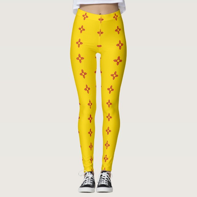 Leggings with flagga of New mexico State, USA (Framsida)