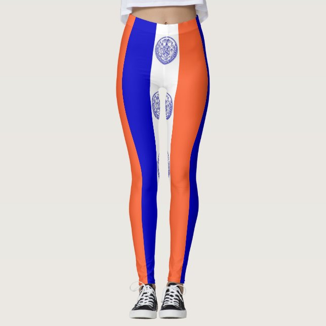 Leggings with flagga of New York City, USA (Framsida)