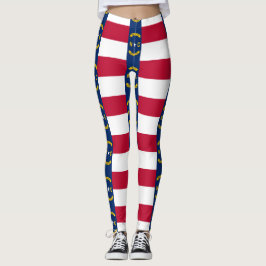 Leggings with flagga of North Carolina State, USA