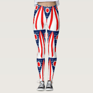 Leggings with flagga of Ohio State, USA